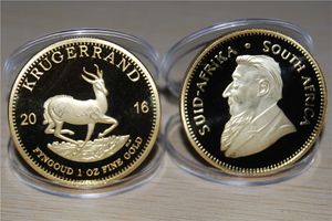 Pièces de monnaie Krugerrand en or sud-africain 2016, 3 pièces/lot, réplique de haute qualité, livraison gratuite