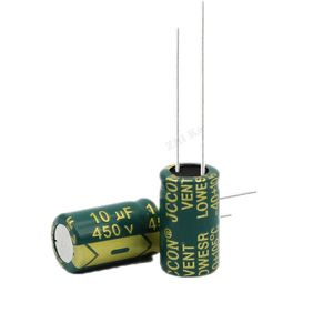 3pcs/lot 450v 10uf 450v10UF High frequency low impedance aluminum electrolytic capacitor size 10*17 20% 105C