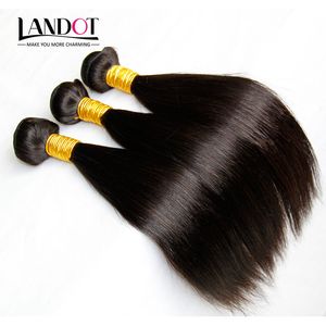 3Pcs / Lot Vierge Chinois Cheveux Soyeux Droite Chinois Remy Cheveux Humains Weave Bundles Naturel Noir Chinois Extensions de Cheveux Tangle Libre