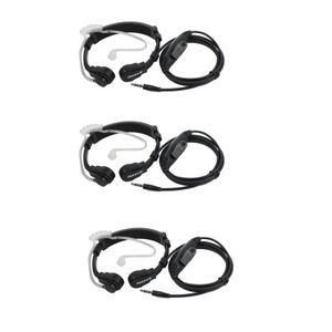 3 pièces R-151 1Pin écouteur Covert Air Tube casque gorge micro PTT pour téléphone portable