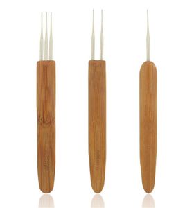 3 unids / set dreadlock ganchillo ganchillo para la herramienta de aguja de cabello herramienta trenza artesanía artesura agujas agujas 0.5mm 0.75mm xb1