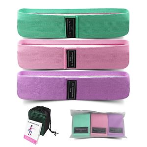 3pcs Tirando de yoga Cierre Hip Circle Loop Resistance Banda de entrenamiento Ejercicio para piernas Glute Glute Butt Squat Bands Bandas de resistencia