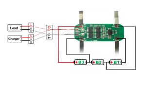 3S BMS Protect Board 12V 18650 Batería de litio 5a 8a 10a placas de descarga de carga para herramientas de motor /electricidad con tira de níquel