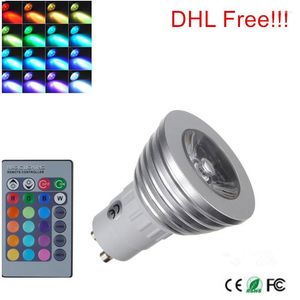 !!! 3W GU10 RGB LED Ampoule 16 Changement de Couleur Lampe Projecteur AC110-240V Pour La Décoration De Fête À La Maison Avec Télécommande IR