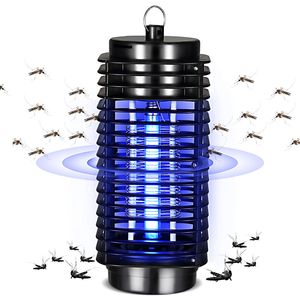 Lámpara antimosquitos de 3W, exterminador eléctrico de insectos y plagas LED UV de 365 nm, lámpara para matar moscas interior y exterior de 360° con enchufe