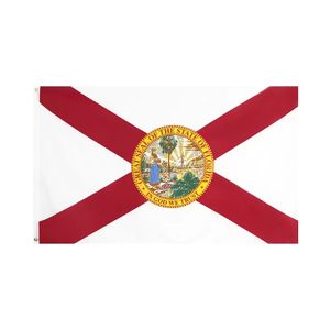 3x5 FT Floride Drapeau 90x150cm Sunshine State USA Drapeaux Suspendus Décoration de La Maison