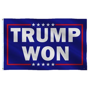 3x5ft Trump Won Guardar banderas de América, publicidad Doble costura Custom 100D Polyester Impresion Bander ZZE8190