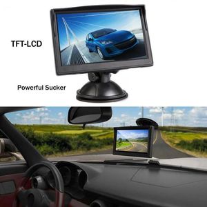 Moniteur de voiture TFT LCD HD numérique 4.3 pouces, écran 800x480, entrée vidéo bidirectionnelle colorée pour caméra de recul, DVD VCD R6K4