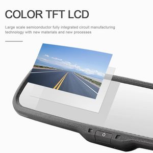 Monitor LCD TFT retrovisor de coche de vídeo de coche de 4,3 pulgadas con espejo de soporte especial pantalla espejos retrovisores