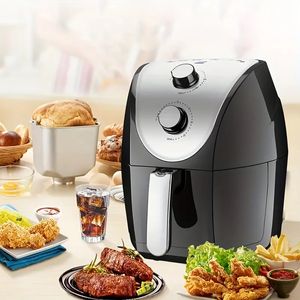 4,8 l intelligente, rauchfreie Heißluftfritteuse – elektrische Hochleistungsfritteuse mit 1500 W – perfekt für frittierte Hähnchenflügel, Pommes Frites – Küchenzubehör, Schulbedarf