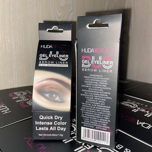Eye Liner de luxe Gel à sourcils double usage noir + marron Eyeliner Kit de cosmétiques imperméable