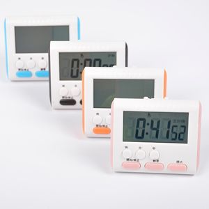 4 colores LED Pantalla grande Temporizador electrónico Temporizadores para hornear huevos de cocina Cuenta regresiva digital Relojes Recordatorio con clip de soporte magnético BH2163 CY