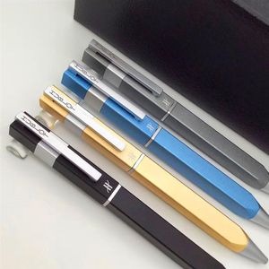 4 colores nuevos de alta calidad clásico cuadrado colores brillantes brillo barril escribir sin problemas moda lujo bolígrafo 2 recargas regalo Pl323W