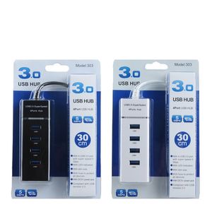 Répartiteur HUB USB 3.0 noir 4 en 1 pour PS4/PS4 Slim, adaptateur haute vitesse pour Xbox avec emballage