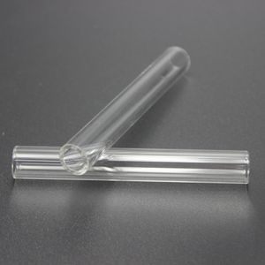 Tubes de soufflage en verre borosilicaté de 4 pouces de long 12mm OD 8mm ID tube 2mm d'épaisseur mur couleur claire