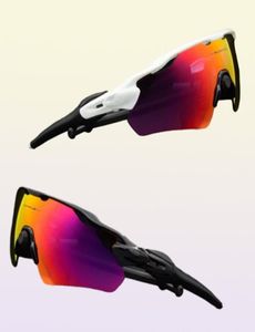 4 Lens Sports Outdoor Cycling Sunglasses UV400 Polarisée Len VTT Gogle Men Femmes EV Riding Sun Grasses Brand New O9001 Runn8628189