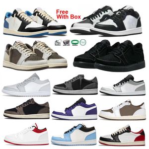 1 Low OG Olive 1s Zapatos de baloncesto divididos Silve Black Phantom Toe White Tan Inside Out With Box Hombres Mujeres Holiday Special Lakers Craft Copa Washed Denim Vintage Grey