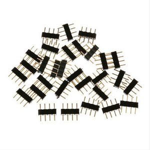 4-pin Male Connector Adapter for RGB LED Strips LED Light 12V 1000pcs