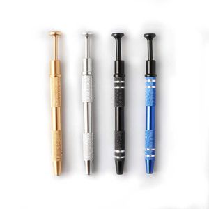 Fumar 4 puntas Diamond Gem Tweezer Bead Clips 4.5 pulgadas Color Pen Style Portable Terp Pearl Clip de metal para rubí Cuarzo Pills Perlas