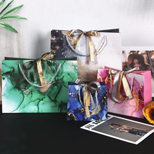 4 estilos Bolsa de regalo creativo Bolsa de regalo para el regalo de regalo para el invitado de la boda con la decoración de la fiesta de la cinta LX6431