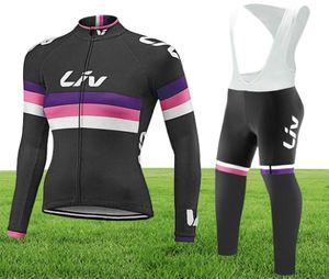 4 estilos Women Winter Winter Thermal Fleece Cycling Jerseys Set Team Pro Long manga Long Cycling Wear Ropa Maillot Invierno Ciclismo Gel P9798288