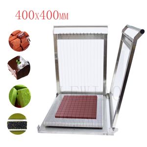 Machine de découpe de guitare de gâteau de fromage de coupe-fil de chocolat de Double-bras d'acier inoxydable de 40*40cm