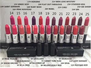 40 pièces nouveaux produits maquillage lustre rouge à lèvres 20 couleurs différentes avec nom anglais 3g
