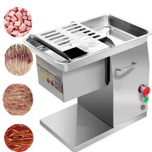 400KG/H Electric Meat Slicing Machine Commercial Meat Cutting Machine Stainless Steel Electric Manual Meat Slicer