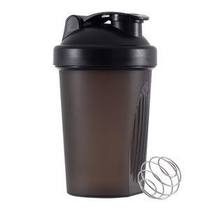 Taza coctelera de 400mL, taza de agua para batidos de leche, proteína en polvo, vaso de plástico deportivo para Fitness con bola mezcladora