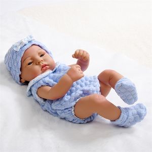 40cm Baby Reborn Dolls Toys Impermeable Full Silicone Real Bebe Girls Children's Gifts 220505