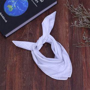 40 cm de algodón pañuelo blanco de algodón absorción de sudor suave para hombres pañuelo cuadrado