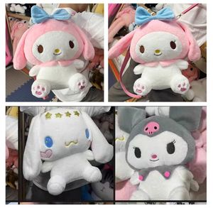 40cm Sanrio en peluche jouet kuromi kt chinchilla pour enfants caricaturé sac à dos de mode de model de mode