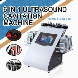 40K Ultrasonic Cavitation Vacuum RF Equipment Radio Frequency Laser 8 Pads Lipo Laser Vody Slimming Fat Burner Machine Skin Rejuvenation Face Lifting Device