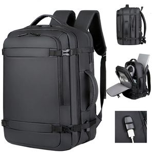 40ExPandable USB Travel Backpack Flight approuvé des portes de report approuvées pour les avions résistants à l'eau durable 17 pouces sac à dos 231222