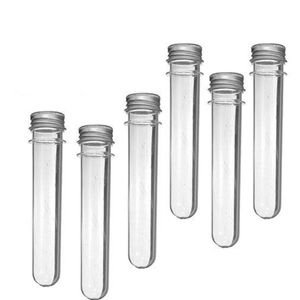 Tube à essai transparent en plastique de 40 ml avec bouchons à vis, bouteille de bonbons, bouteilles de cosmétiques, récipients de sel de bain, tubes de masque 25x140 mm Ungqd