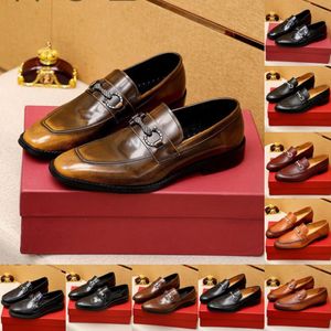 40model Patent Leather Men Designer Dress Chaussures Classic Formal Luxury For Office Work Party Oxfords Business