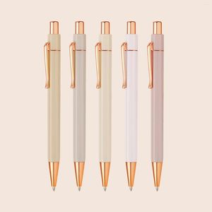 40 pièces stylos de luxe en or Rose pour fournitures scolaires accessoires de bureau articles de papeterie en gros mignon écriture enfants cadeau
