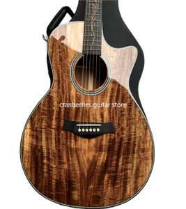 41 pulgadas K24CE Solid KOA Top Natural Gloss Glostic Guitar Grover Grover Tuners China Fishman Pickup Single Cutway8110508