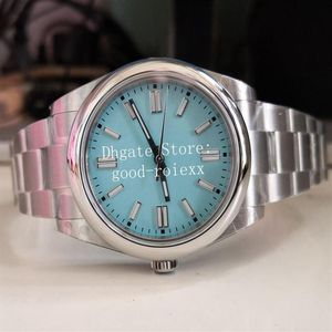 Relojes de 41 mm para hombre Automático Asia 2813 Movimiento BP Reloj Cristal Acero Hombres Fábrica Rojo Negro Turquesa Azul Plata Caramelo Pink231w