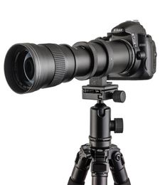 420800mm F8316 Super Telepo lente Zoom Manual anillo adaptador T2 para Canon 5D6D60D Nikon Sony Pentax DSLR Cameras9050404
