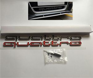4232cm pour Audi Quattro Logo Badge Badge Grill inférieur de la voiture Trim pour A4 A5 A6 A7 A8 RS5 RS6 RS7 RS Q3 Q5 Q74106088