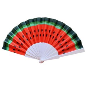 43 * 23 CM Watermelon Folding Fan Fruit Fan Craft Stage Performance Dance Fans 500pcs gsh