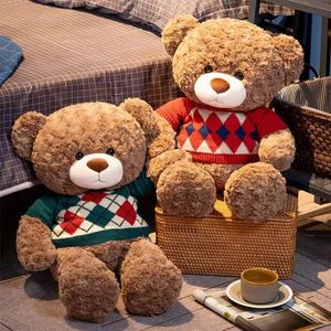 45 55 cm mignon pull ours en peluche étreindre poupée enfants cadeau d'anniversaire dormir 231220