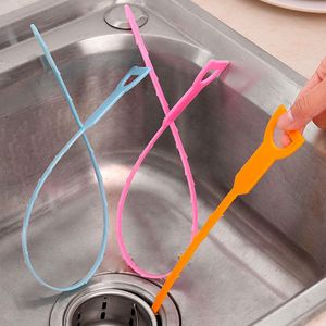 45cm Pipe Dredging Brush Bathroom Hair Sewer Sink Cleaning Brushs Drain Cleaner Flexible Cleaner Clog Plug Hole Remover Tool zxf68