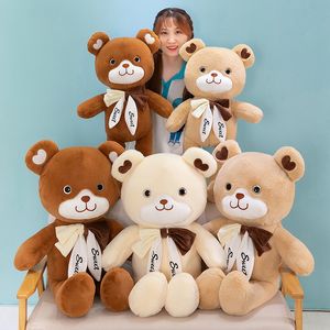 Juguete de peluche de 45cm, nuevo punto, oso de peluche, muñecos de peluche, regalo para niña, regalo de actividad, muñecas para niños, venta al por mayor de fábrica