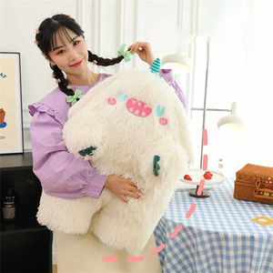 45 cm animaux en peluche petit monstre en peluche figure dessin animé grand oeil monstre cheveux longs oreiller