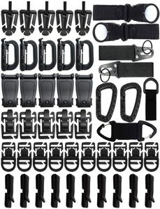 48 Uds. Kit de accesorios de correas Molle Web Dominators con Clip de engranaje táctico para mochila, chaleco, cinturón, tubo de hidratación al aire libre 8386208