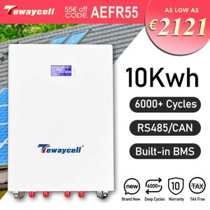 Batterie 48V 200Ah Powerwall 10KW LiFePO4 avec RS485 CAN 6000 Cycles intégré 200A BMS LiFePO4 batterie système solaire EUNO TAX
