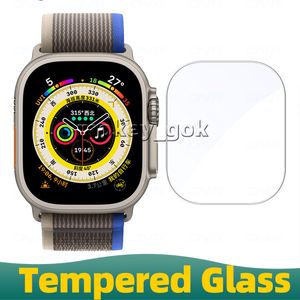 49mm 41mm 45mm couverture complète Film de protection montre intelligente pour Apple Watch Ultra SE 44mm protecteurs d'écran verre trempé