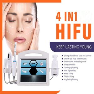 4D HIFU Beauty Equipment Ultrason 12 lignes avec 16 cartouches Vmax RF Face Lift Élimination des rides Corps Liposonix Serrage Vaginal Serrage Machine